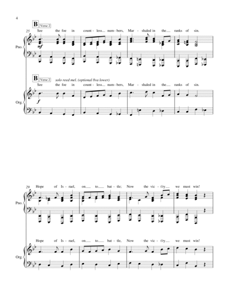Hope of Israel (WILBY) Piano & Organ Duet for Congregational Singing image number null