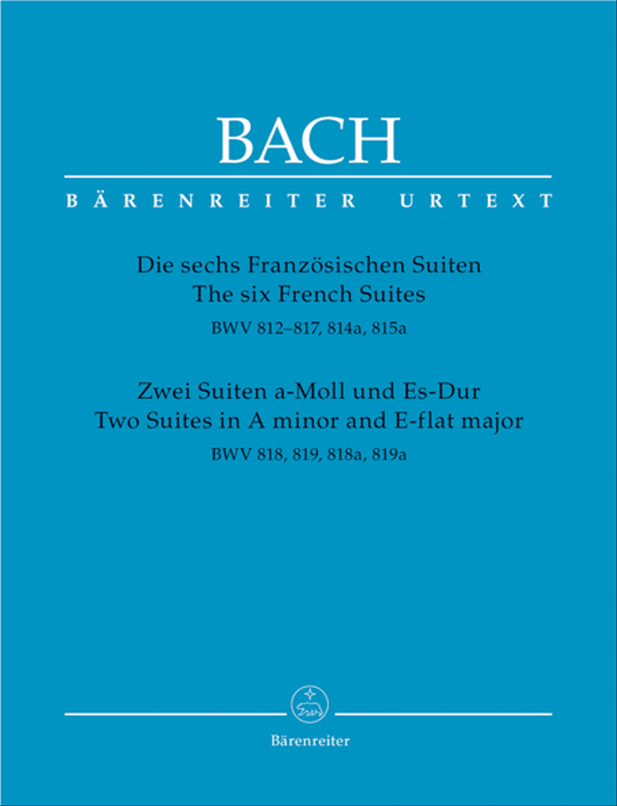 Die sechs Franzosischen Suiten / Zwei Suiten in a-Moll und Es-Dur BWV 812-819 Piano Solo scores gallery preview page 1