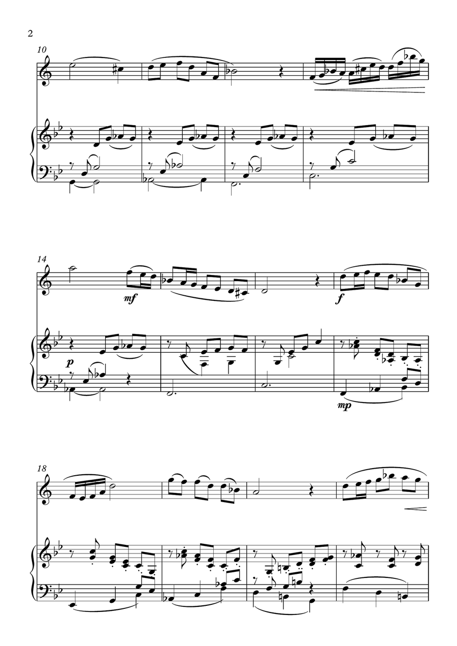 In A Reflective Mood - Trumpet Solo B-Flat Trumpet scores gallery preview page 2