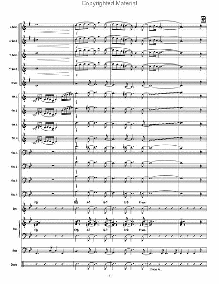 Skyline Bossa Jazz Ensemble scores gallery preview page 10