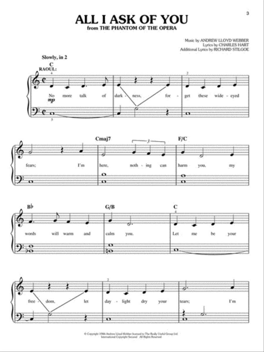 First 50 Broadway Songs You Should Play on the Piano Easy Piano scores gallery preview page 3