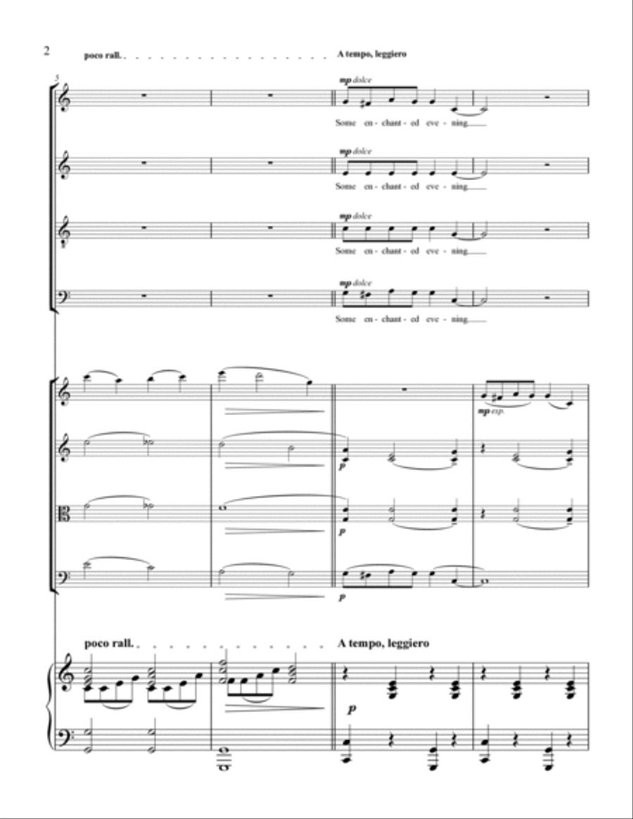 Some Enchanted Evening Large Ensemble scores gallery preview page 2
