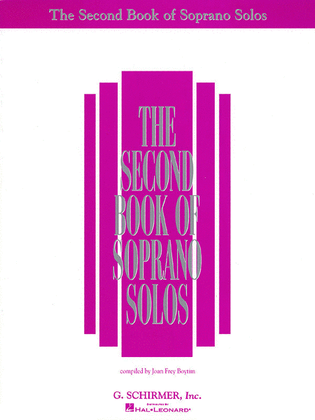 Book cover for The Second Book of Soprano Solos