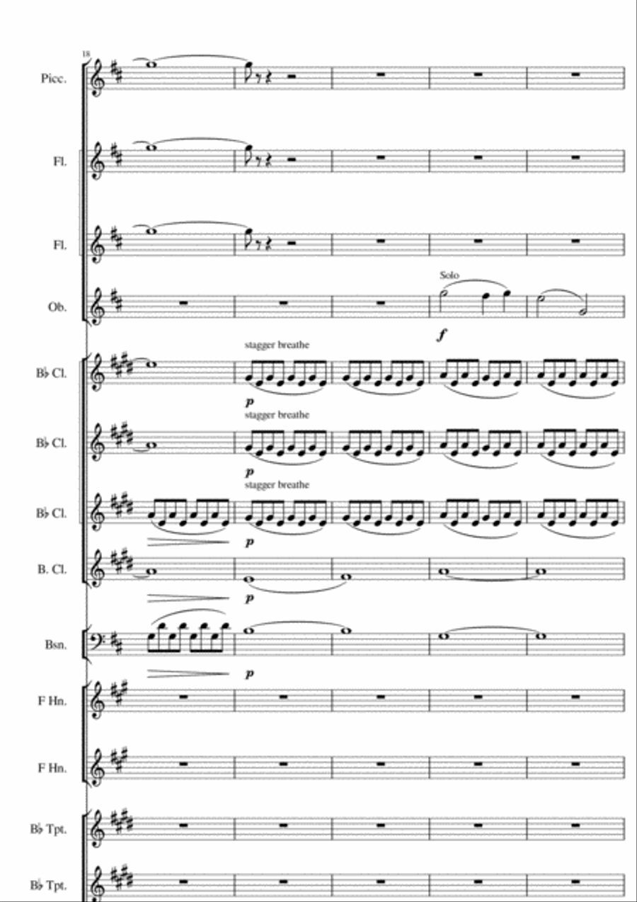 Dear Mother, (If Music Could Describe You) Full Orchestra scores gallery preview page 4