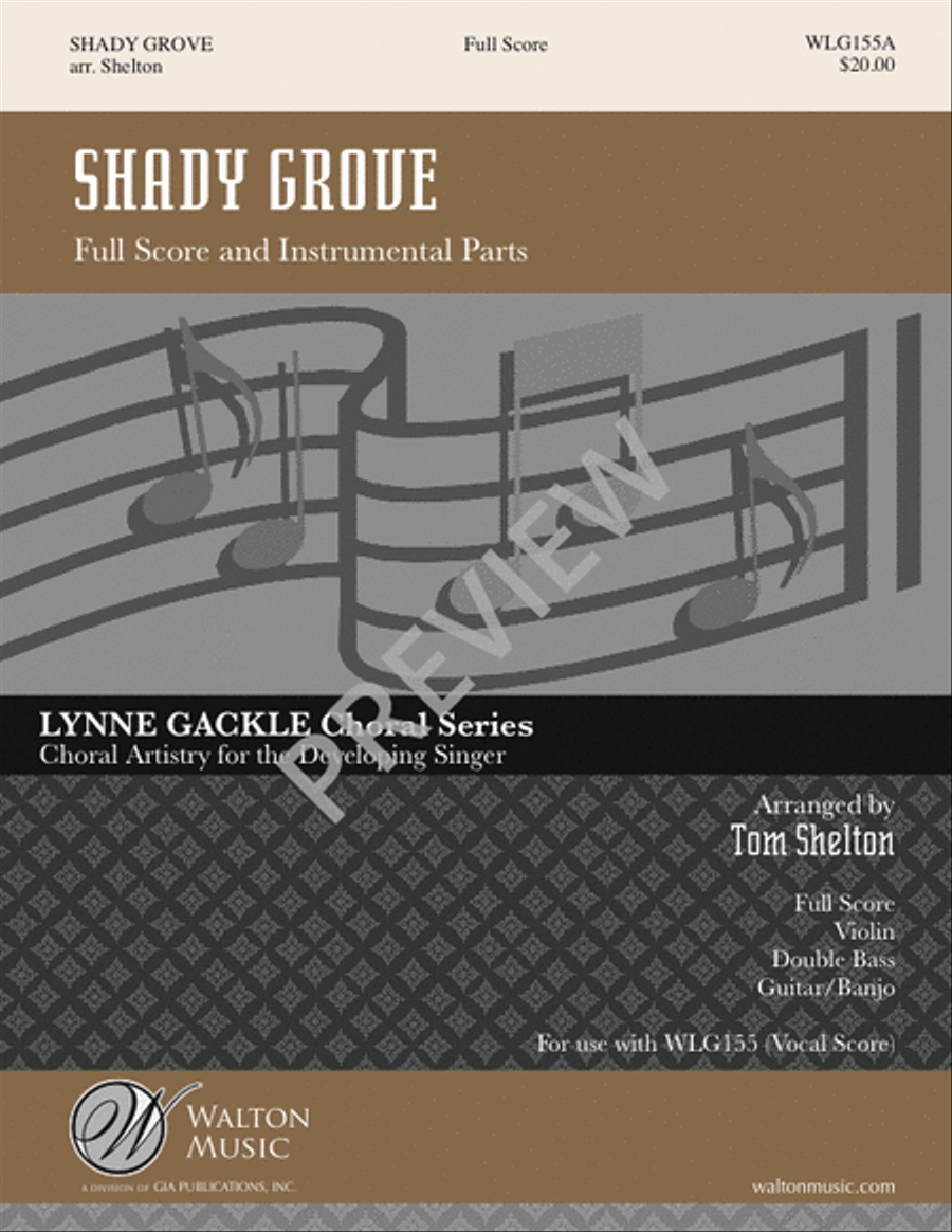 Shady Grove (Full Score and Parts) SSA scores gallery preview page 2