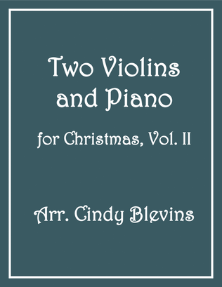 Book cover for Two Violins and Piano for Christmas, Vol. II (12 arrangements)