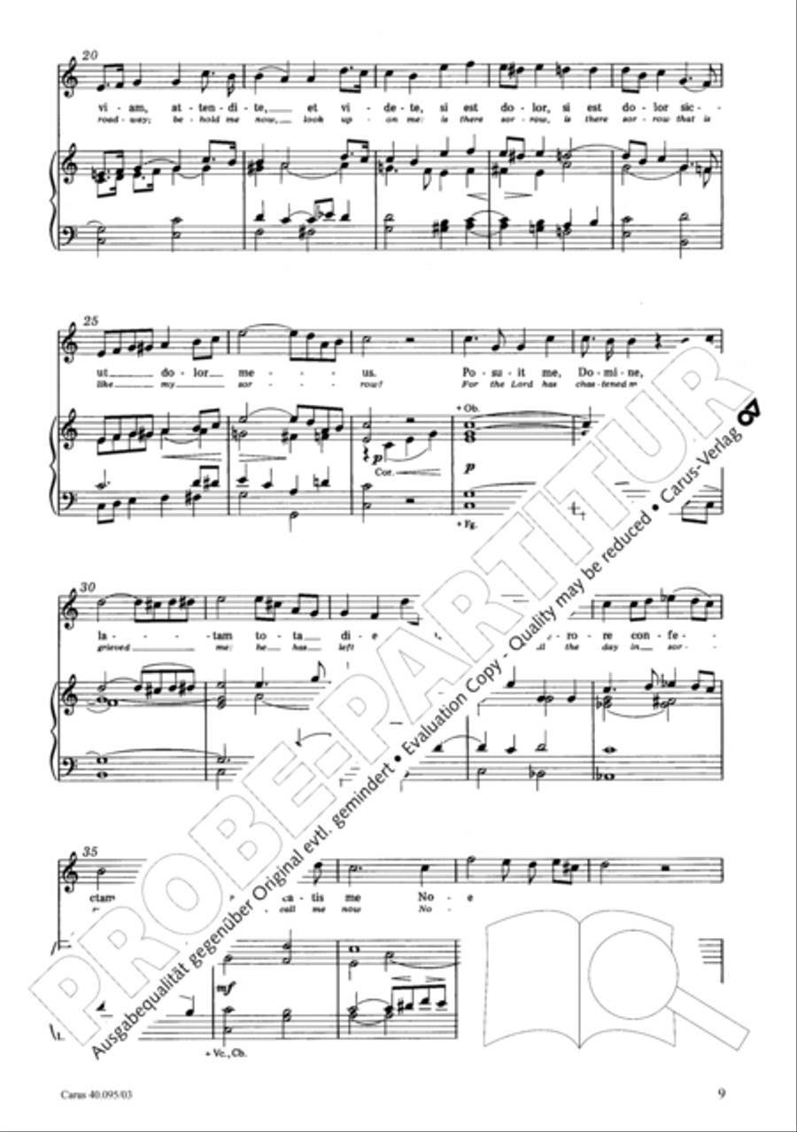 The Seven Words (Die Sieben Worte) 4-Part scores gallery preview page 10