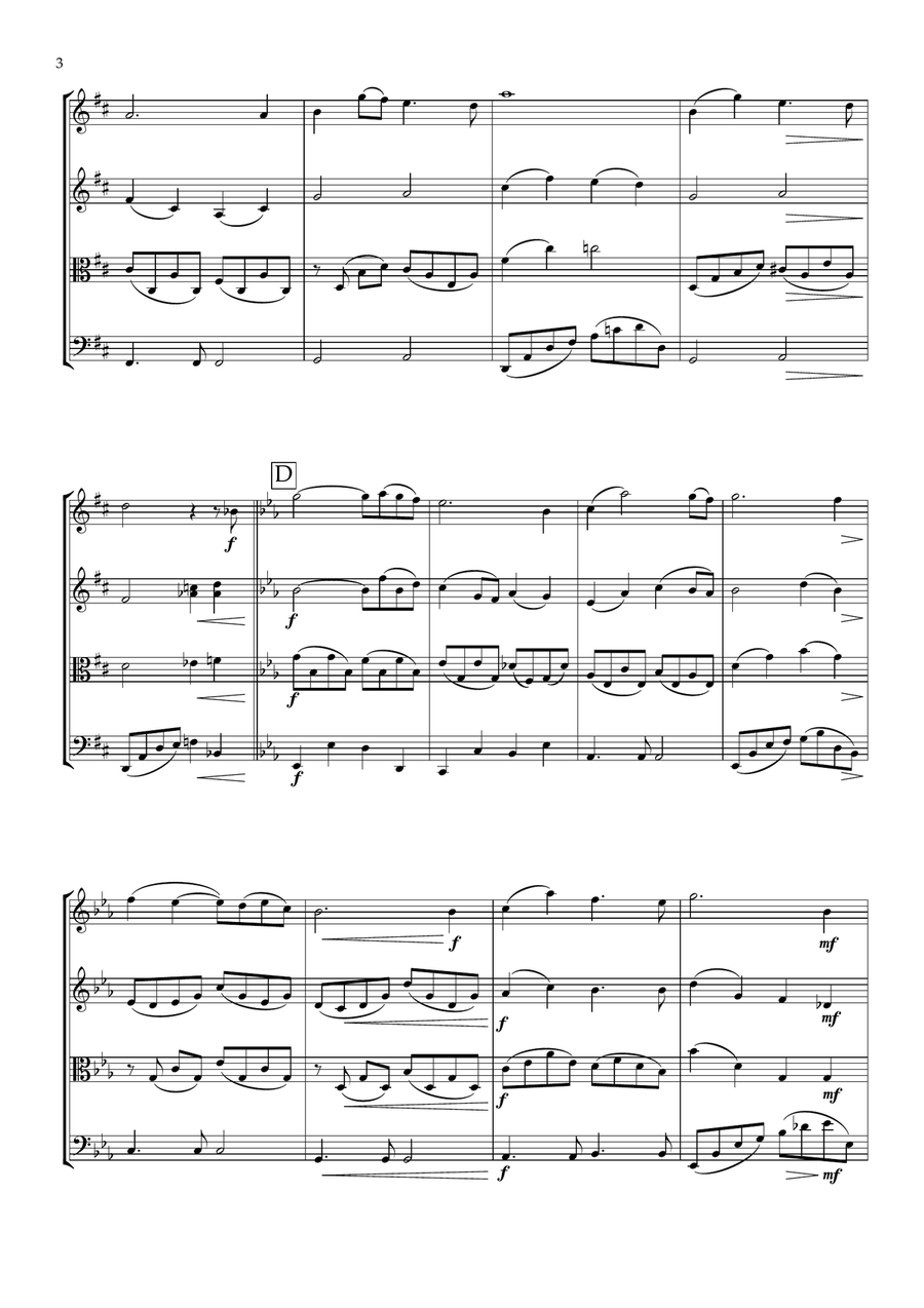 Once Upon A Time In The West from the Paramount Picture ONCE UPON A TIME IN THE WEST String Quartet scores gallery preview page 4
