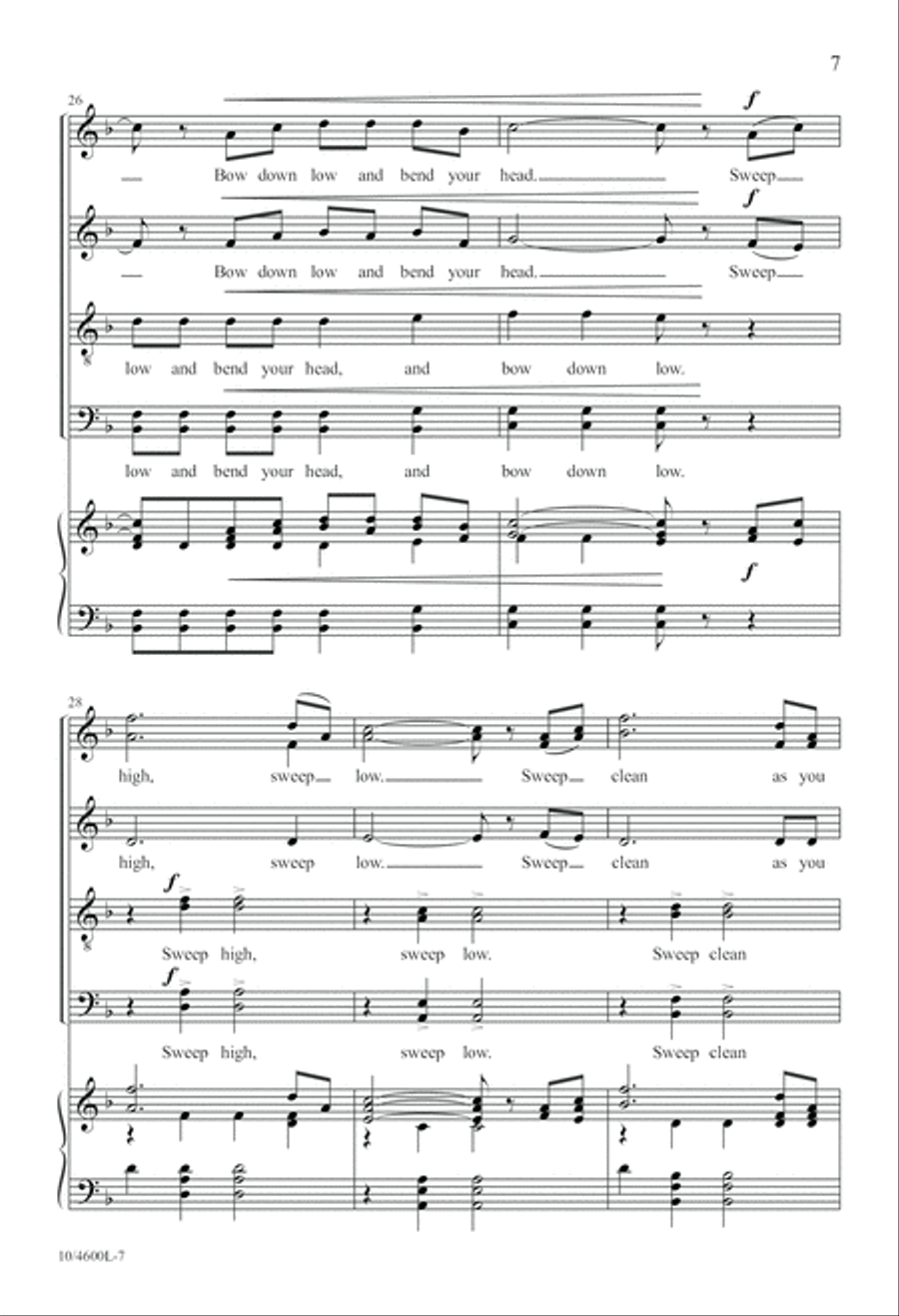 Bow Down Low Bow Down Low Divisi scores gallery preview page 7