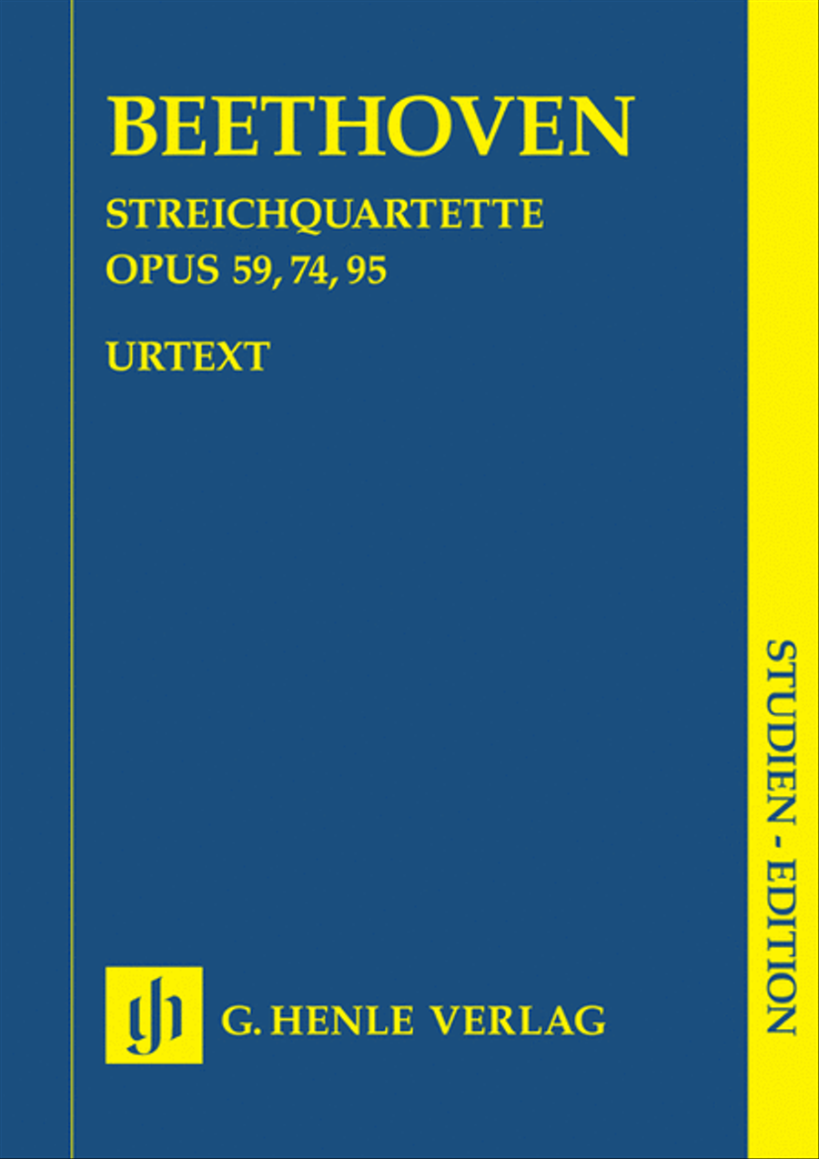 String Quartets Op. 59, 74, 95 String Quartet scores gallery preview page 1