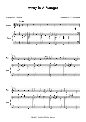 Away in a Manger - Trombone (treble clef)
