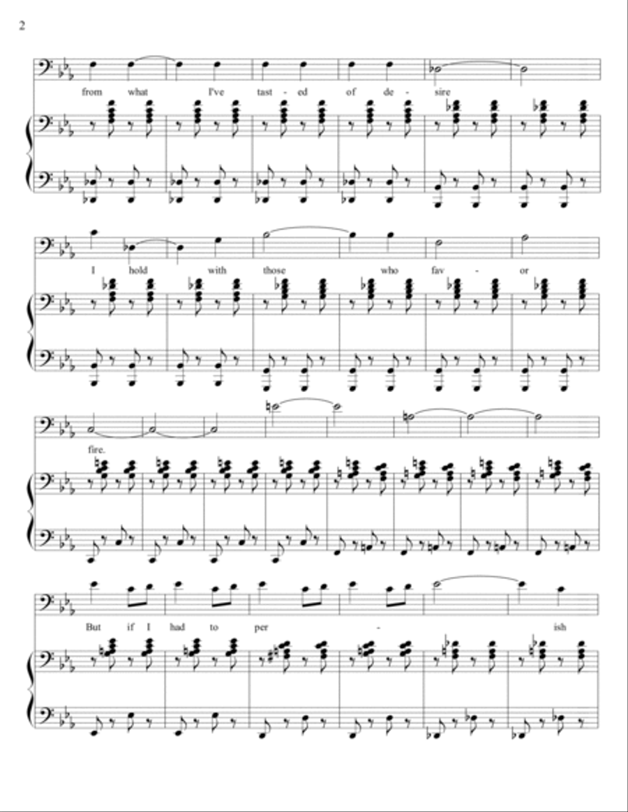 Five Eclectic Contemporary Art Songs Voice Solo scores gallery preview page 5