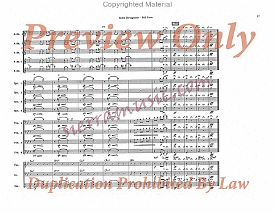 Slide's Derangement Slide's Derangement Big Band scores gallery preview page 28