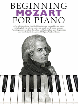 Book cover for Beginning Mozart for Piano