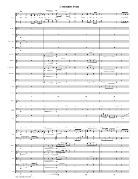 The Christmas Song (Chestnuts Roasting On An Open Fire) - Conductor Score (Full Score)