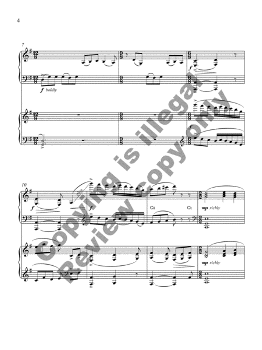 A Christmas Rhapsody A Christmas Rhapsody Harp scores gallery preview page 4