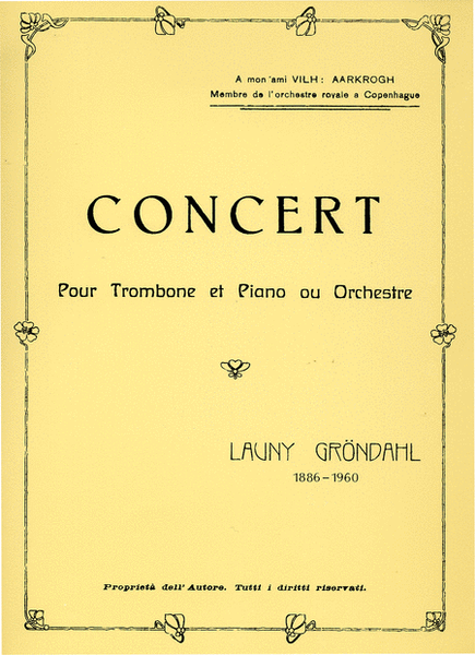 Concert pour Trombone et Piano