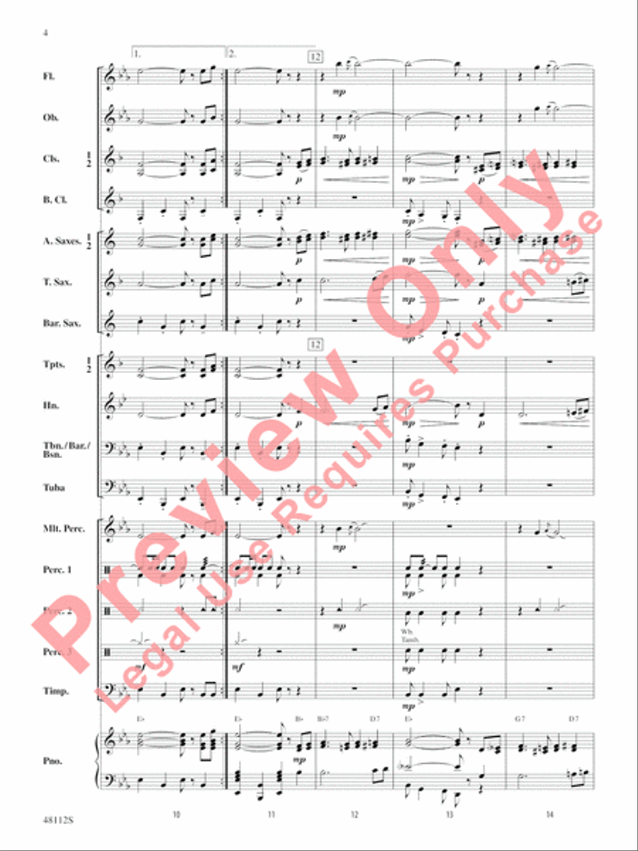 Zion March Zion March Concert Band scores gallery preview page 5