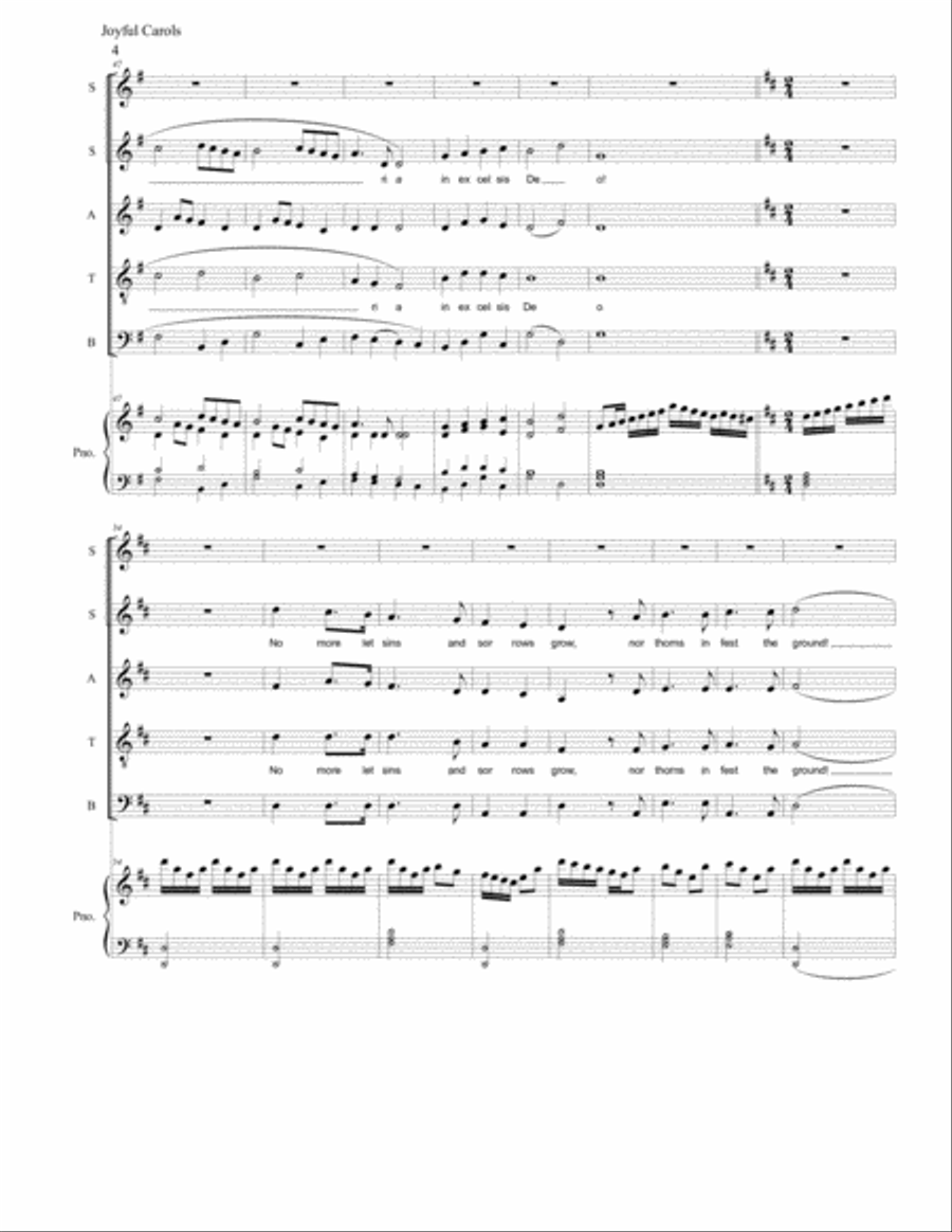 Joyful Carols Joyful Carols Divisi scores gallery preview page 4
