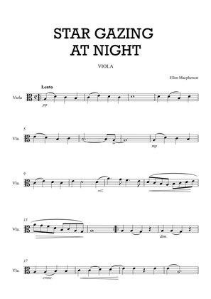 STARGAZING AT NIGHT for Viola by Ellen Macpherson