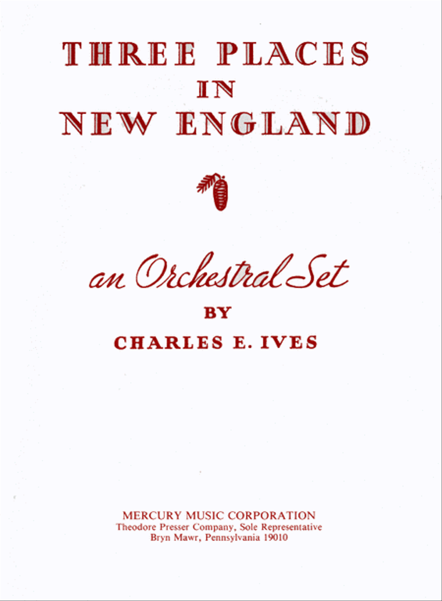 Three Places in New England Orchestra scores gallery preview page 1