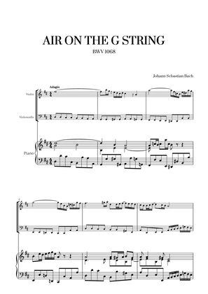 Johann Sebastian Bach - Air on the G String for Violin, Cello and Piano