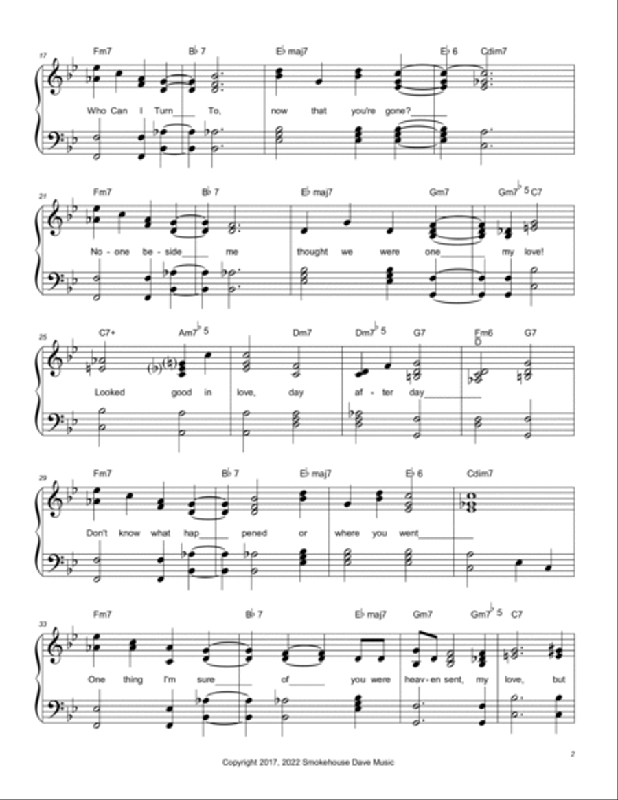 Who Can I Turn To Now? Who Can I Turn To Now? Voice scores gallery preview page 2