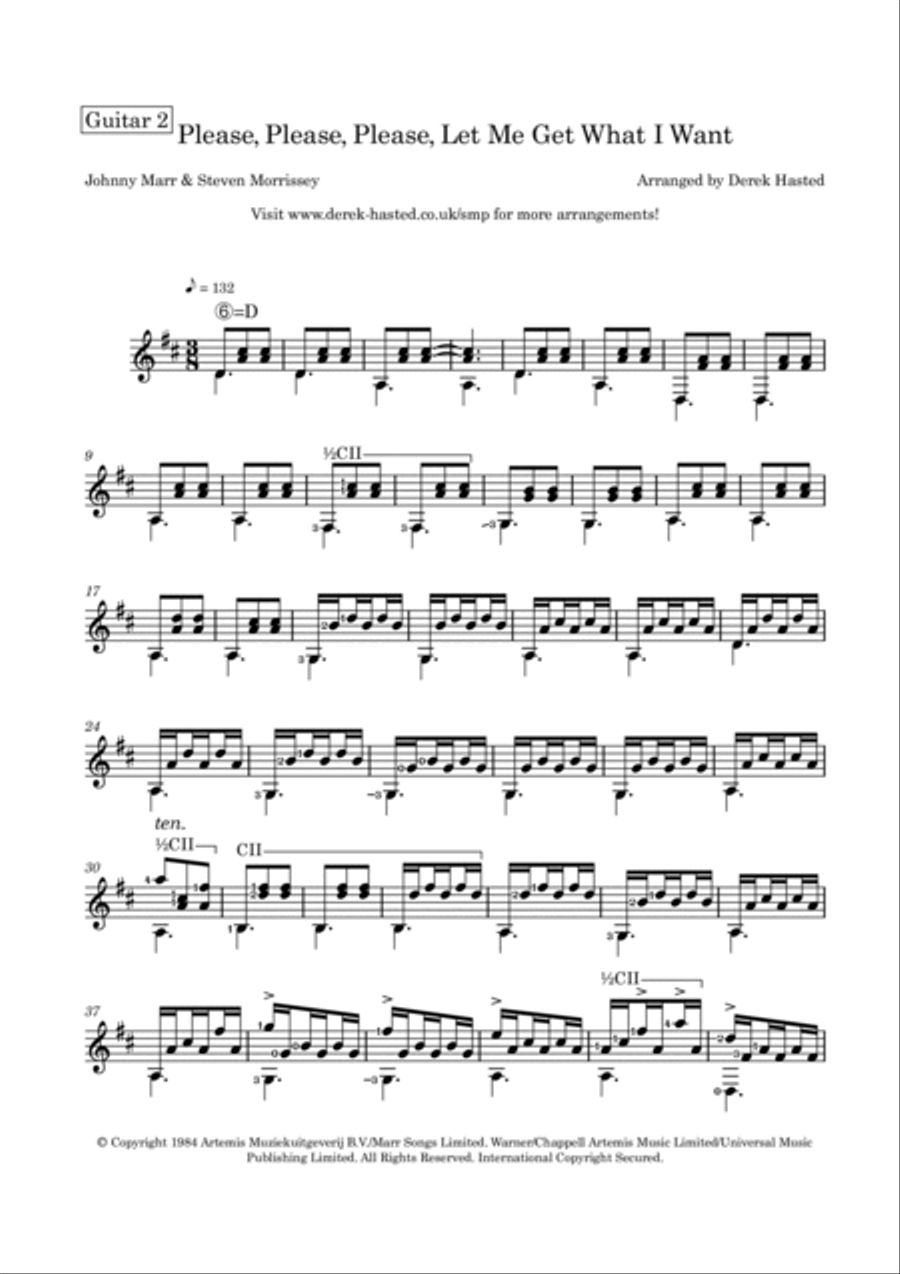 Please, Please, Please, Let Me Get What I Want Guitar scores gallery preview page 4
