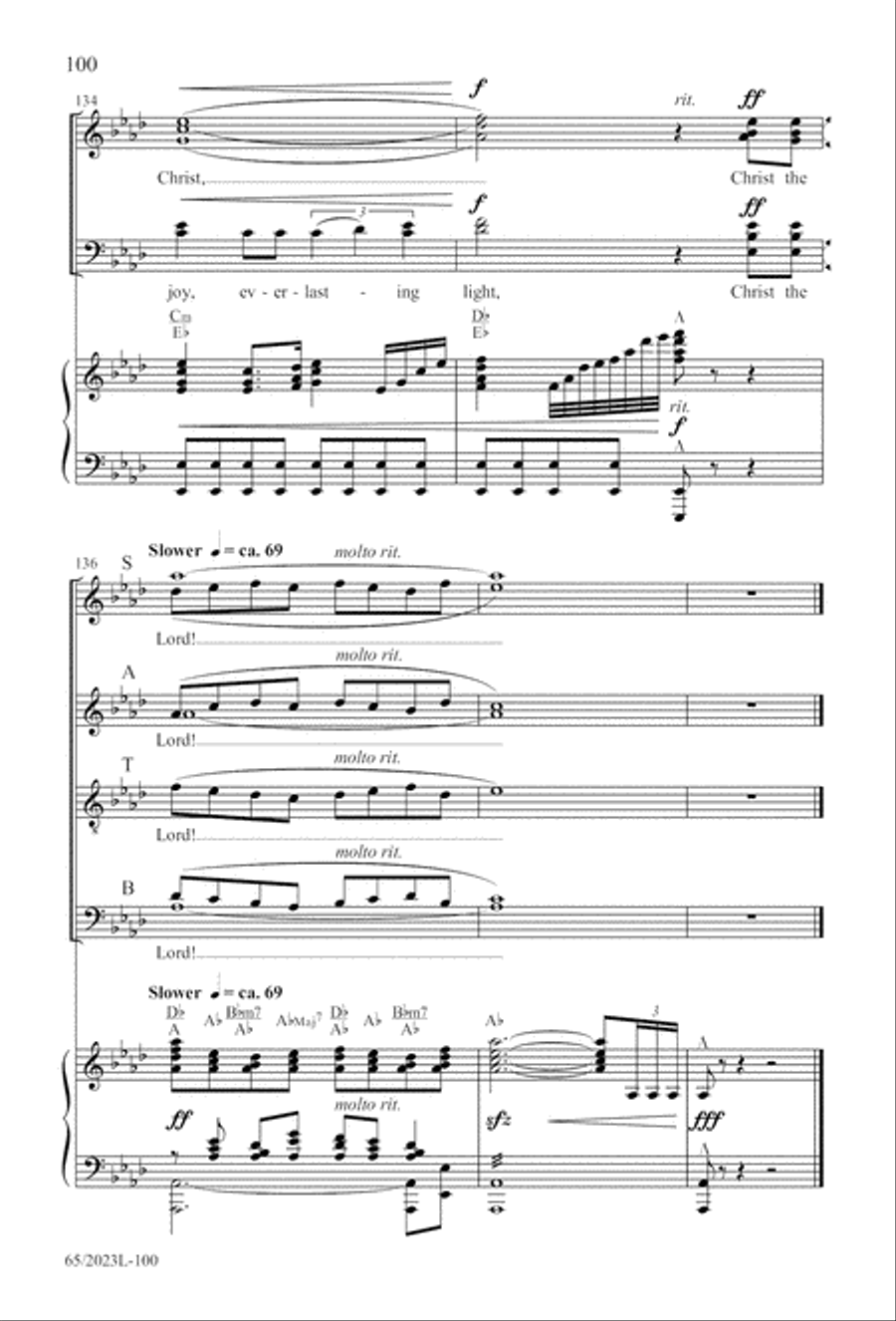 Child of Hope 4-Part scores gallery preview page 101