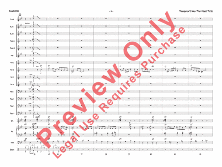 Things Ain't What They Used to Be Jazz Ensemble scores gallery preview page 9
