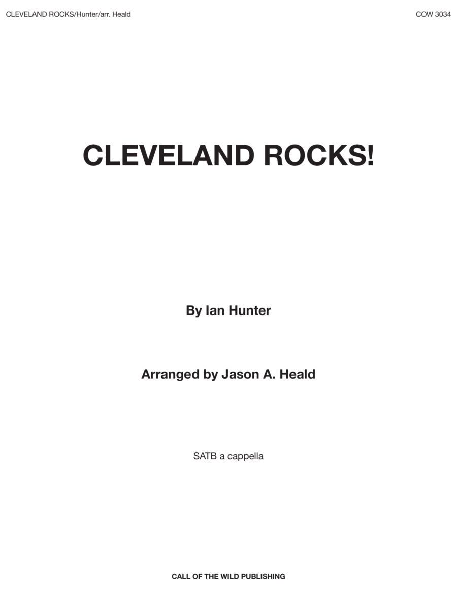 Cleveland Rocks 4-Part scores gallery preview page 1