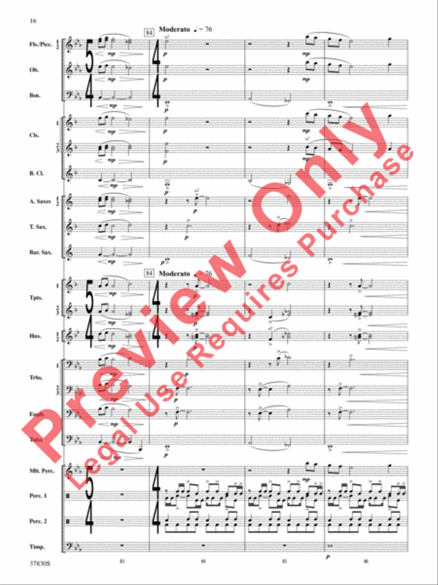 Yuletide Tapestry Concert Band scores gallery preview page 17