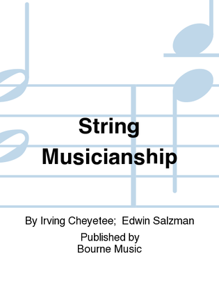 Book cover for String Musicianship