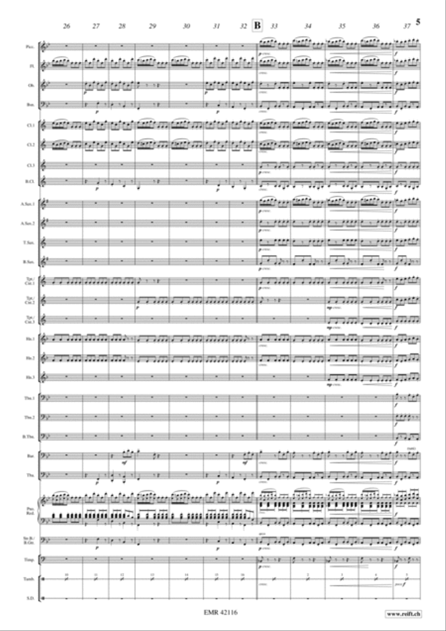 Largo Al Factotum Concert Band scores gallery preview page 5