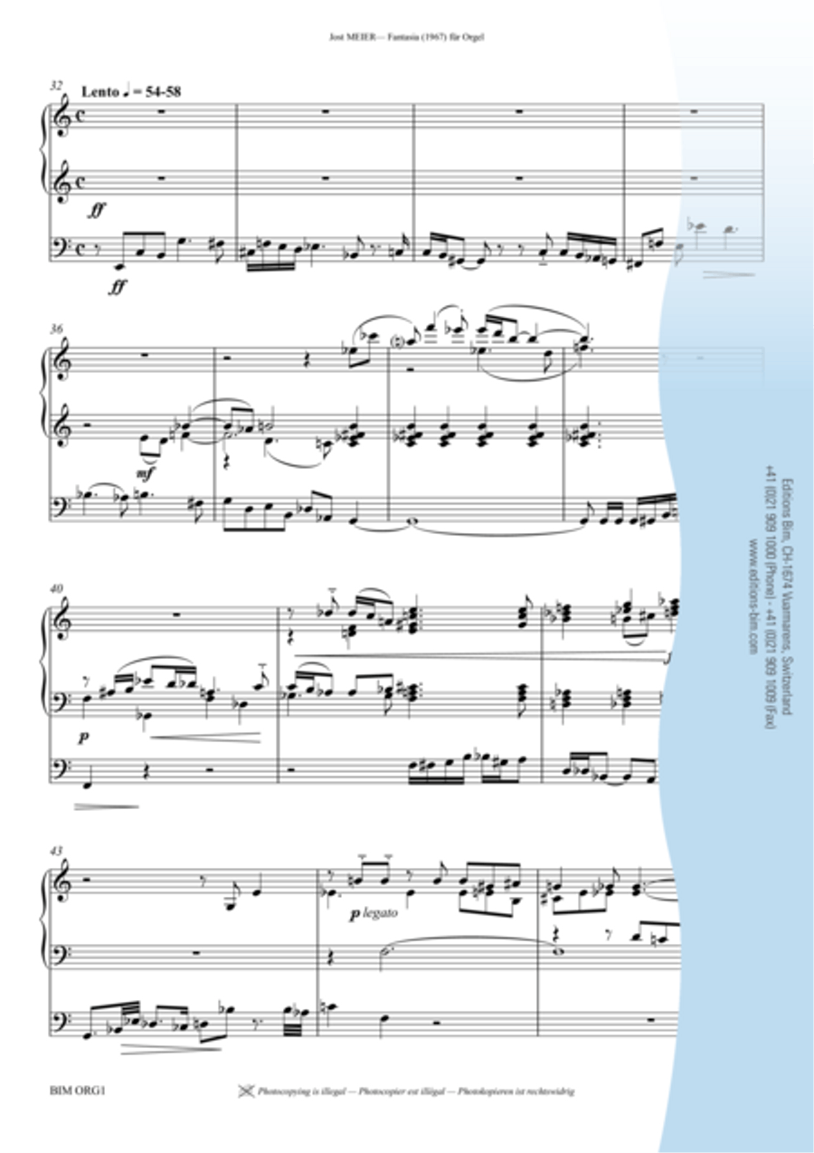 Fantasia Fantasia Organ scores gallery preview page 4