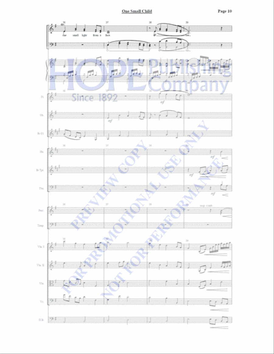 One Small Child Orchestra scores gallery preview page 11