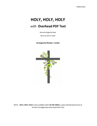 Book cover for HOLY, HOLY, HOLY with Overhead PDF Text
