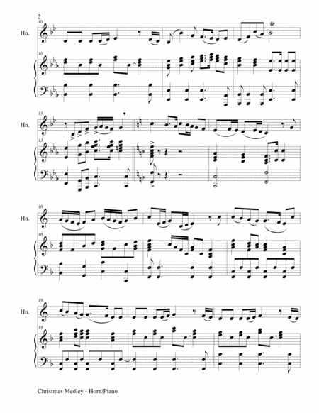 TWO CHRISTMAS SUITES (Horn in F and Piano with Score & Parts) image number null
