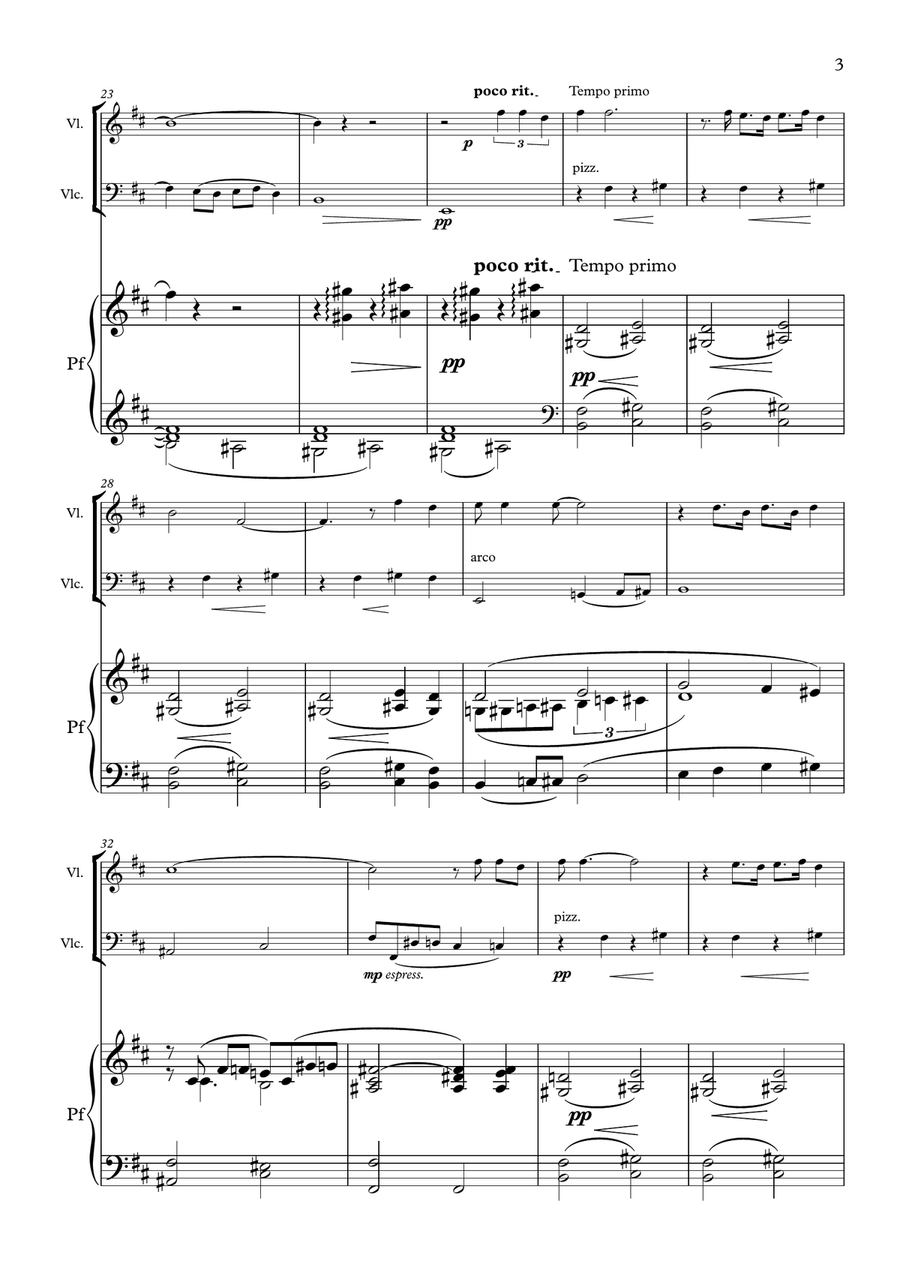 Summertime Piano Trio scores gallery preview page 3