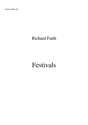 Richard Faith/László Veres: Festivals for concert band: Bb clarinet III part