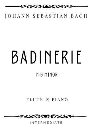 Book cover for J.S. Bach - Badinerie (from orchestral suite) in B Minor - Intermediate