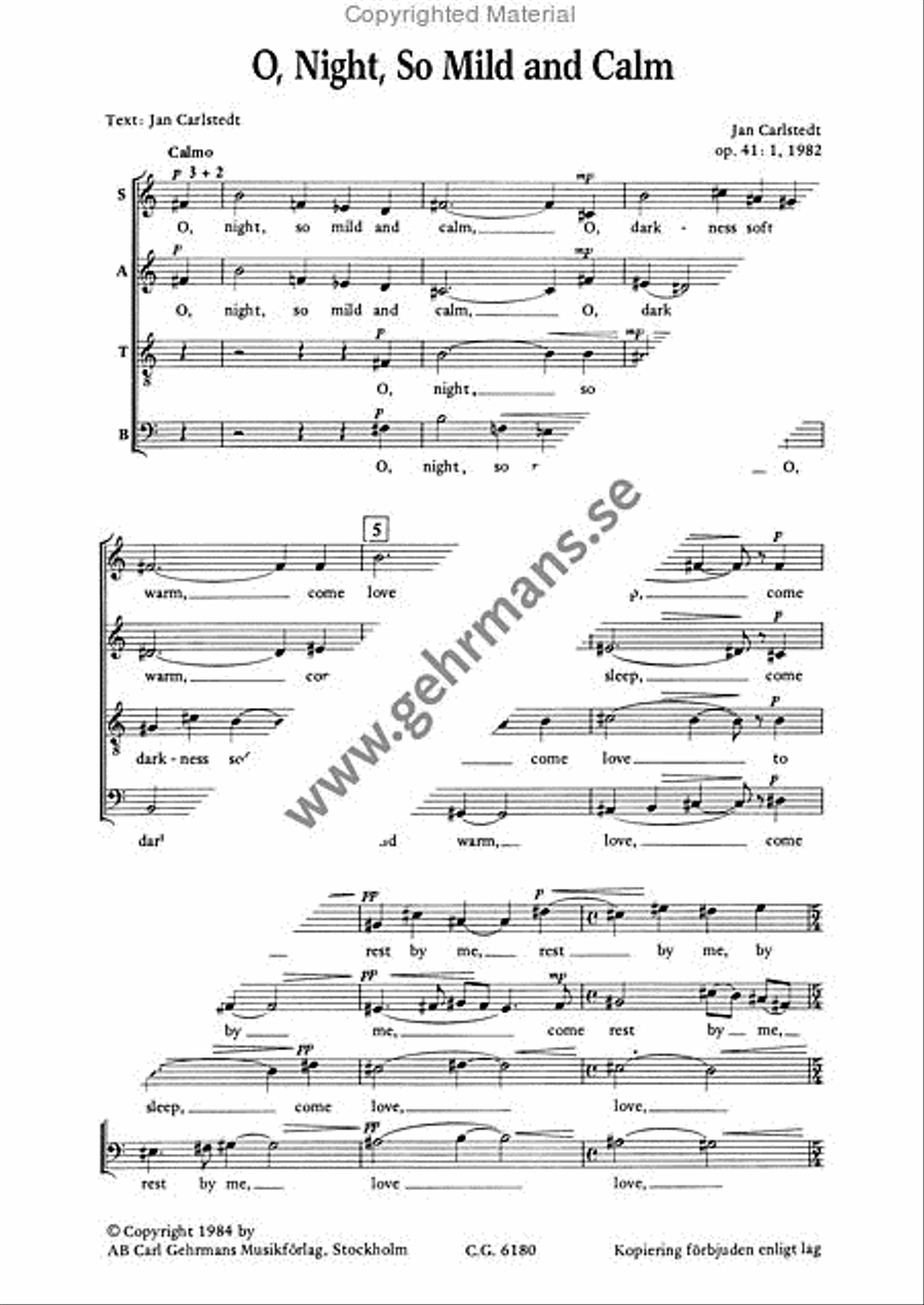 Two Nocturnes for mixed choir 4-Part scores gallery preview page 2