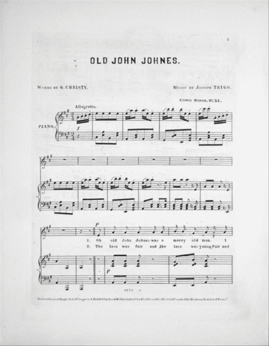 Old John Johnes Voice scores gallery preview page 2