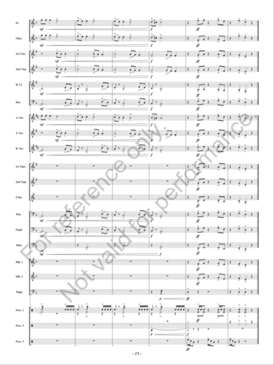 Dragonflight at Dawn Dragonflight at Dawn Concert Band scores gallery preview page 16