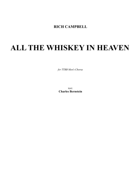 All The Whiskey In Heaven image number null
