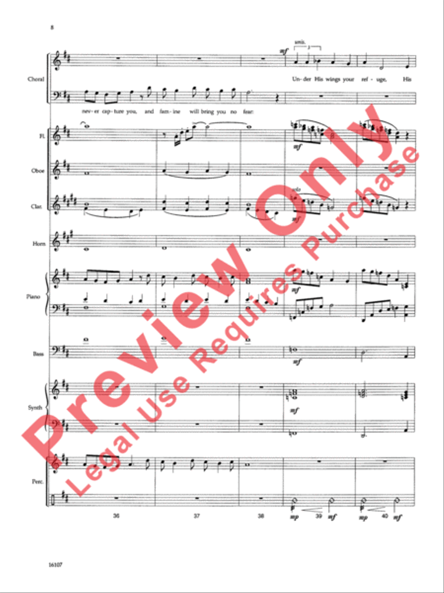 On Eagle's Wings Choir scores gallery preview page 9