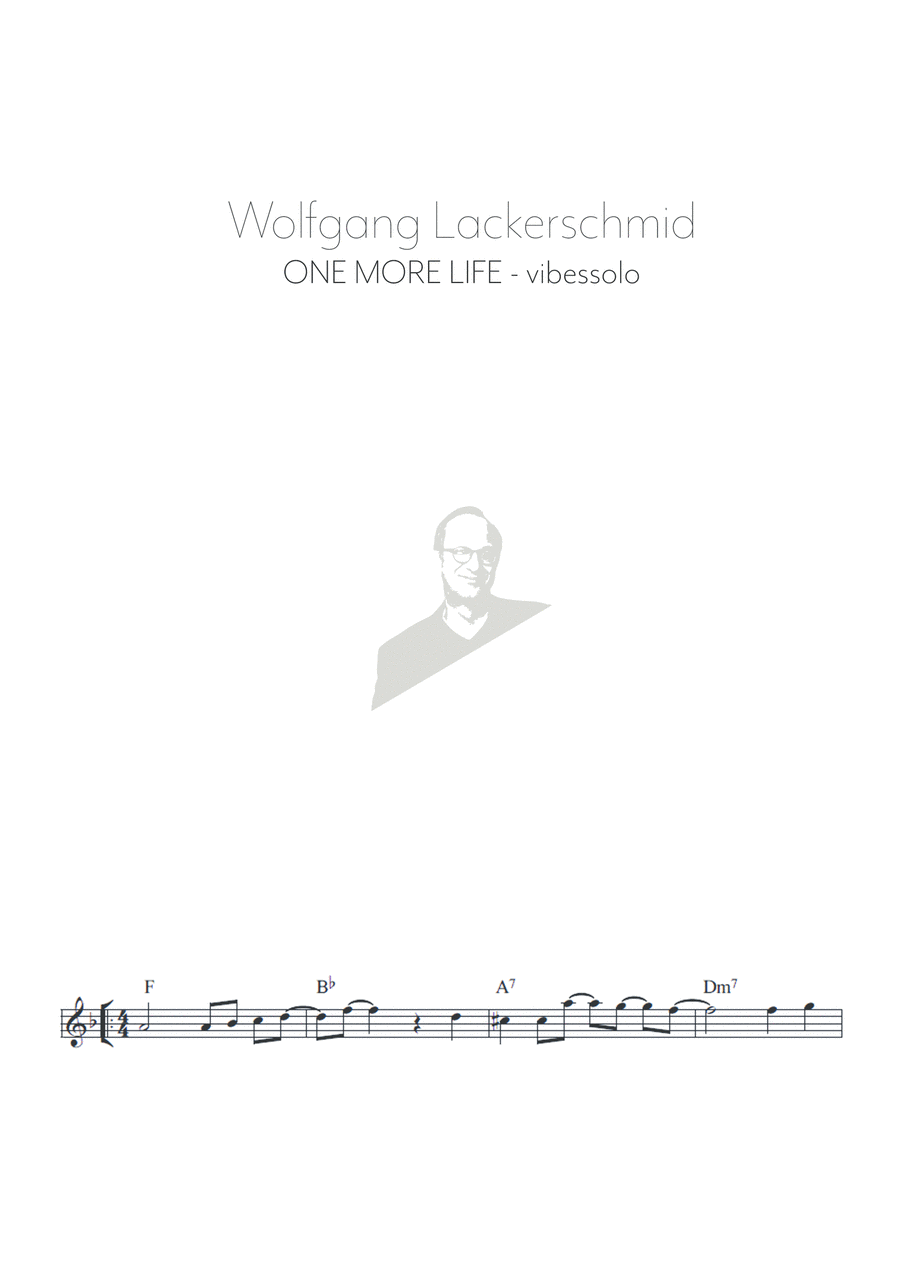 One More Life (Vibraphone Solo) Vibraphone scores gallery preview page 1