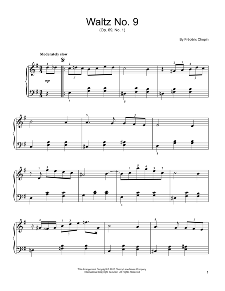 Waltz in A-Flat Major, Op. 69, No. 1