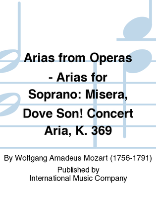Book cover for Misera, Dove Son! Concert Aria (I. & E.), K. 369