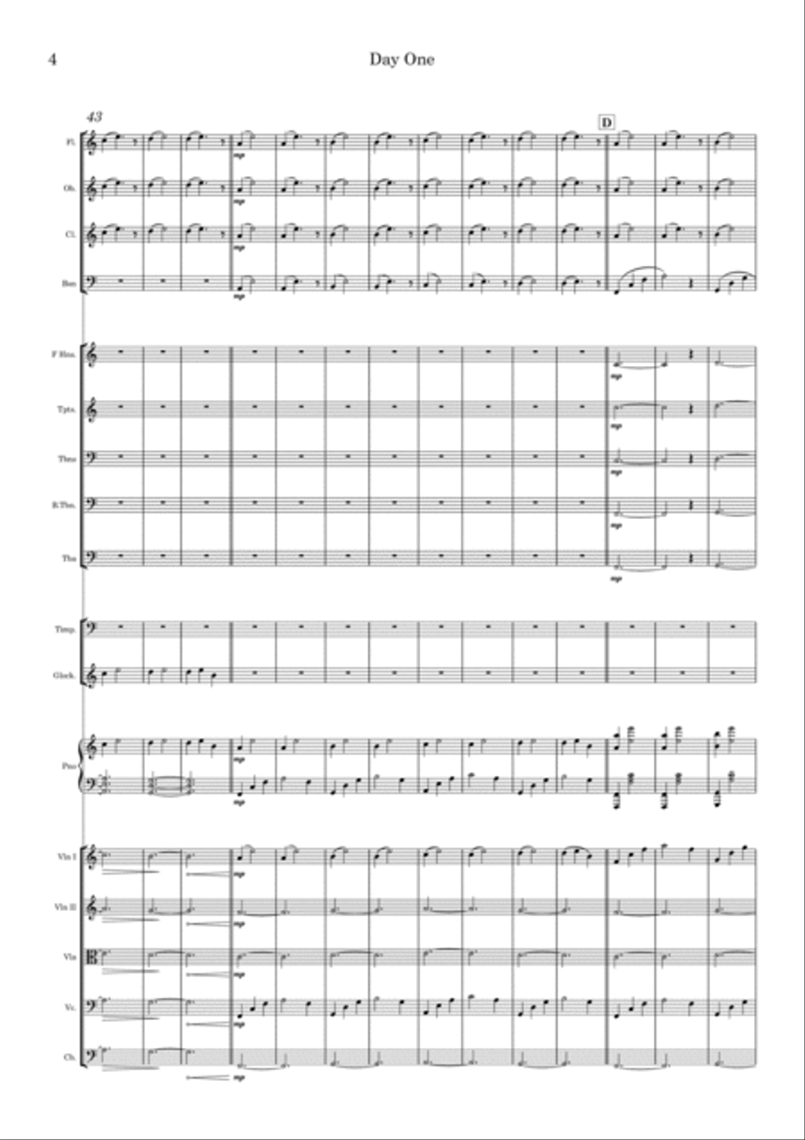 Day One Day One Full Orchestra scores gallery preview page 4